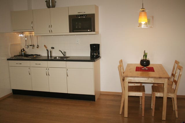 De keuken van de vakantie appartementen in limburg
