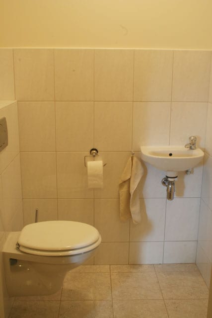Het sanitair van de vakantie appartementen in limburg
